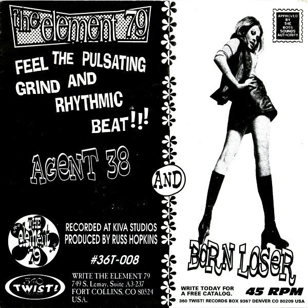 The Element 79 : Agent 38 / Born Loser (7", Whi)