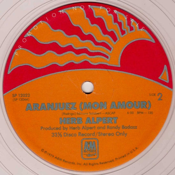 Herb Alpert : Rise (12", Promo, Cle)