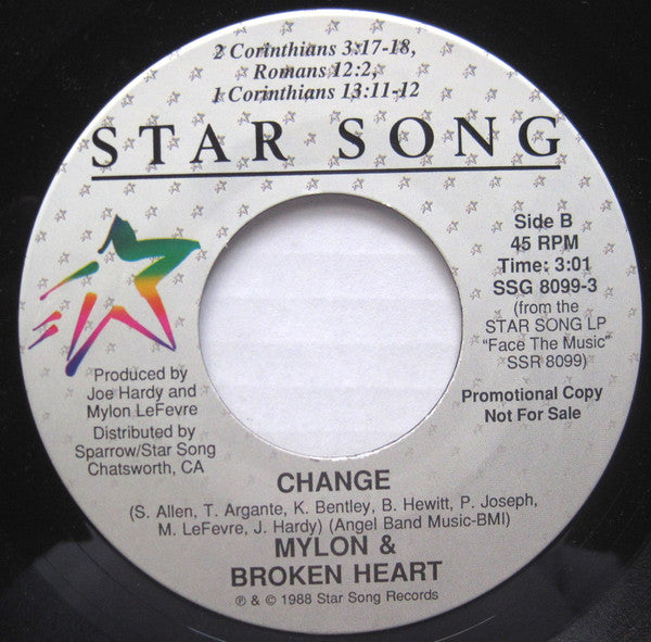 Mylon & Broken Heart : Modern Man / Change (7", Single, Promo)