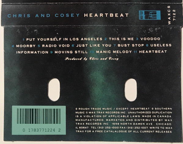 Chris & Cosey : Heartbeat (Cass, Album, RE)