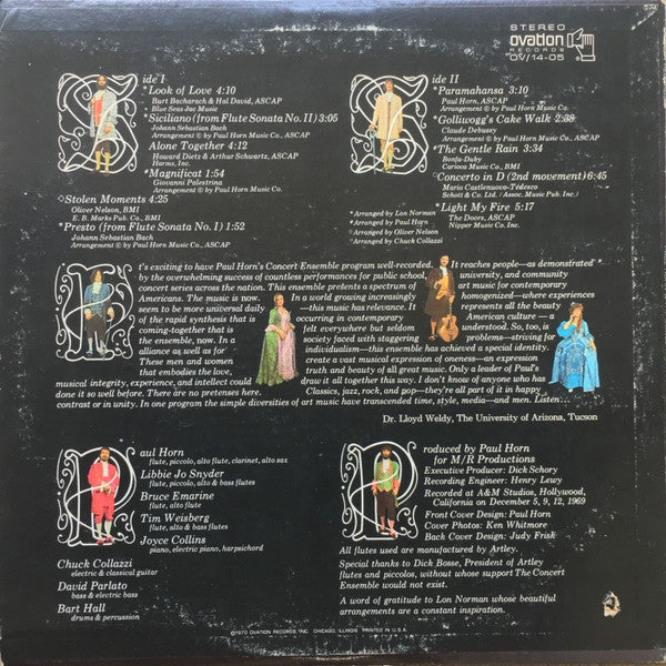 Paul Horn & The Concert Ensemble : Paul Horn & The Concert Ensemble (LP, Album, Ind)