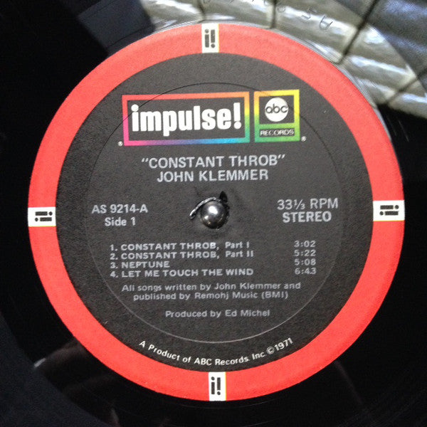 John Klemmer : Constant Throb (LP, Gat)
