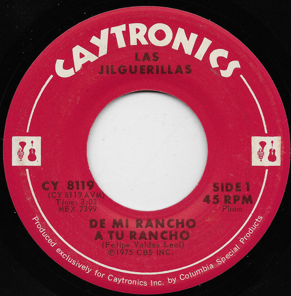 Las Jilguerillas : De Mi Rancho A Tu Rancho (7", Single)