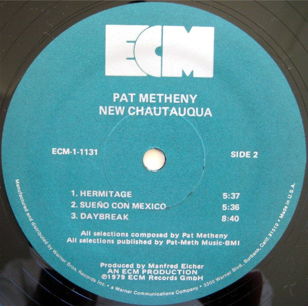 Pat Metheny : New Chautauqua (LP, Album, Wak)