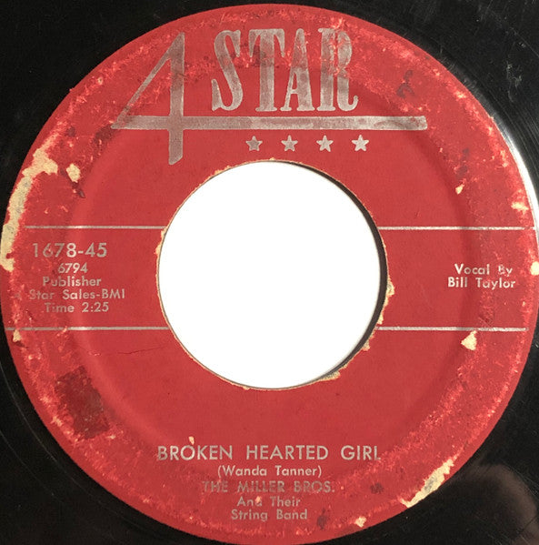 The Miller Bros. And Their String Band : Trailways Blues (7")