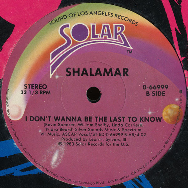 Shalamar : Dead Giveaway (12", AR)