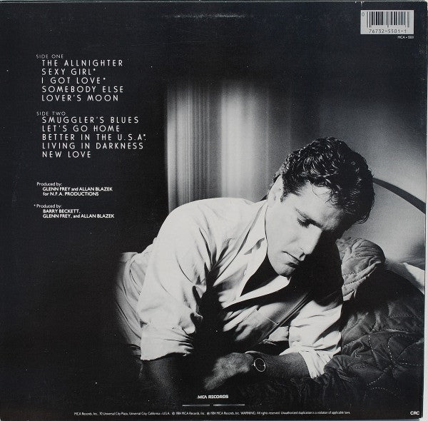 Glenn Frey : The Allnighter (LP, Album, Club, Car)