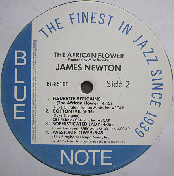 James Newton (2) : The African Flower - The Music Of Duke Ellington And Billy Strayhorn (LP, Album)