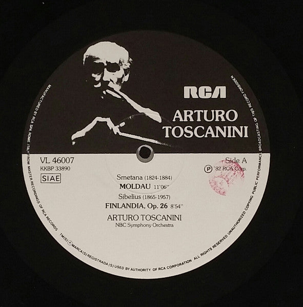 Arturo Toscanini -  Bedřich Smetana, Jean Sibelius, Franz von Suppé, Camille Saint-Saëns, NBC Symphony Orchestra : Toscanini The Man Behind The Legende (LP, Comp, RE, RM)
