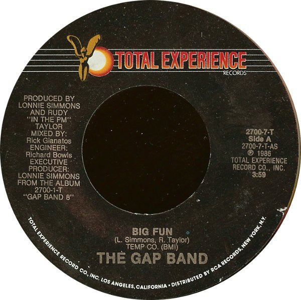 The Gap Band : Big Fun (7", Single, Styrene)