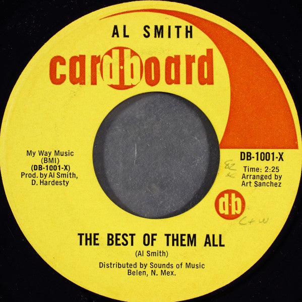 Al Smith (18) : I Picked A Booger When I Picked You (The Booger Song) (7")