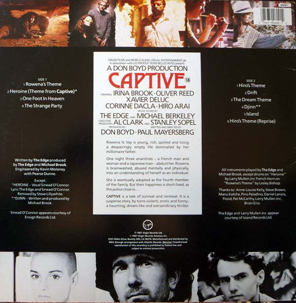 The Edge With Michael Brook : Captive (Music From The Film "Captive") (LP, Album, SP )