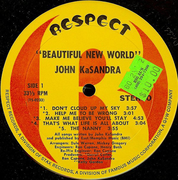 John Kasandra : Beautiful New World (LP)