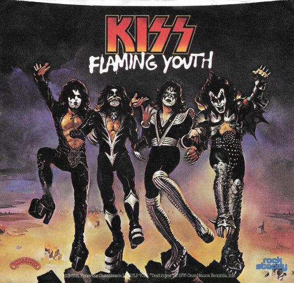 Kiss : Flaming Youth (7", Single, Ter)