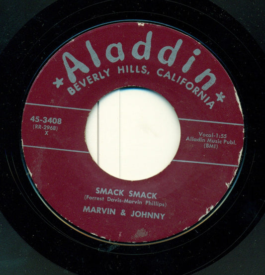 Marvin & Johnny : Smack Smack / You're In My Heart (7", Single, Styrene)