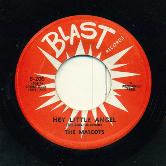 The Mascots (5) : Hey Little Angel / Once Upon A Love (7", Single)