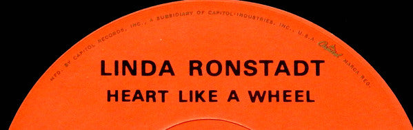 Linda Ronstadt : Heart Like A Wheel (LP, Album, Los)