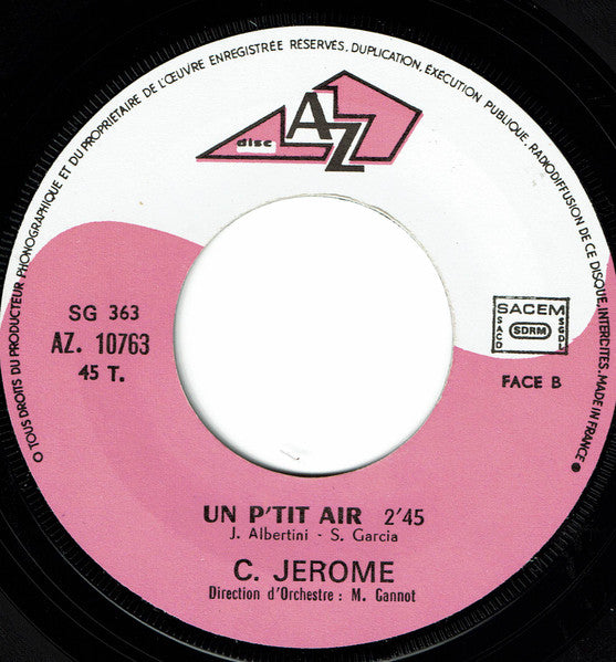 C. Jérôme : Kiss me (7", Single)