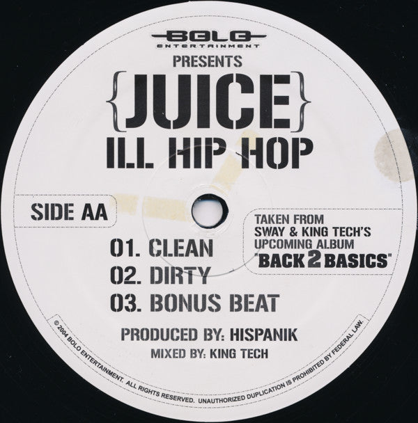 Kam (2) / Juice* : New Message / Ill Hip Hop (12")