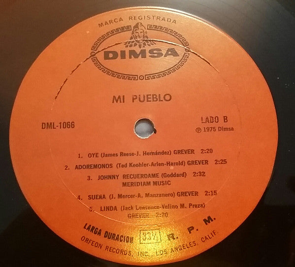 Cesar Costa : Mi Pueblo (LP, Comp)