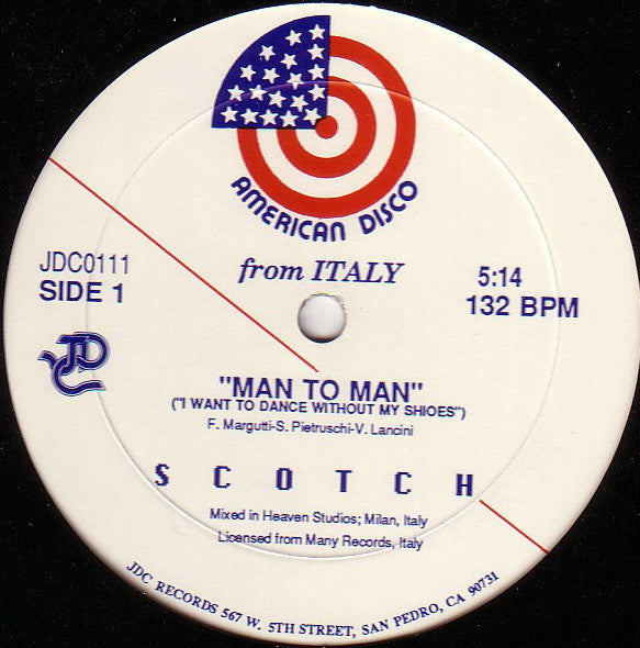 Scotch : Man To Man (I Want To Dance Without My Shoes) (12")