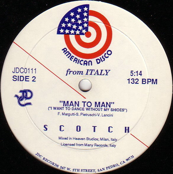 Scotch : Man To Man (I Want To Dance Without My Shoes) (12")