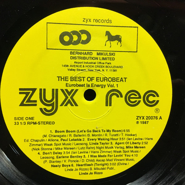 Various : The Best Of Eurobeat - Eurobeat Is Energy (LP, Comp)
