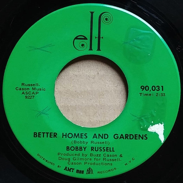 Bobby Russell : Better Homes And Gardens / Summer Sweet (7", Single)