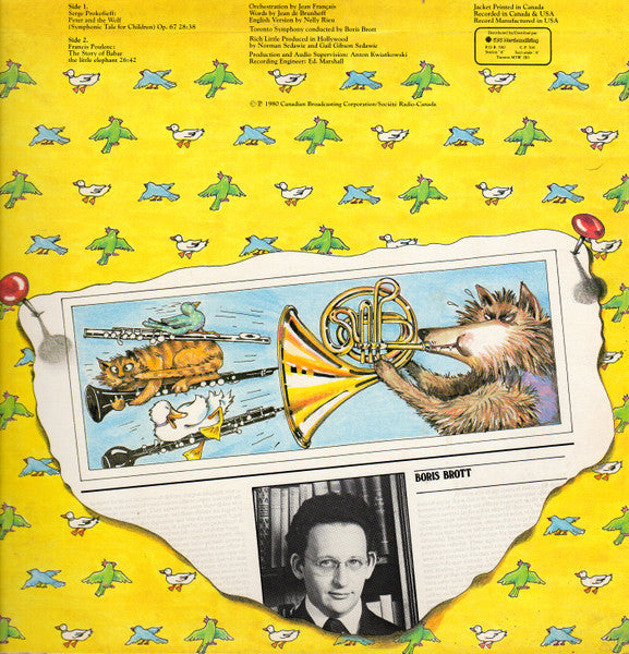 Rich Little Narrates, Boris Brott Conducts The Toronto Symphony Orchestra : Peter And The Wolf & Babar The Elephant (LP, Album)