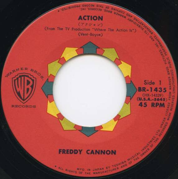 Freddy Cannon : Action / Beachwood City (7", Single)