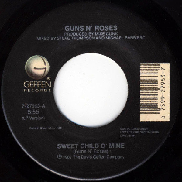 Guns N' Roses : Sweet Child O' Mine (7", Single)