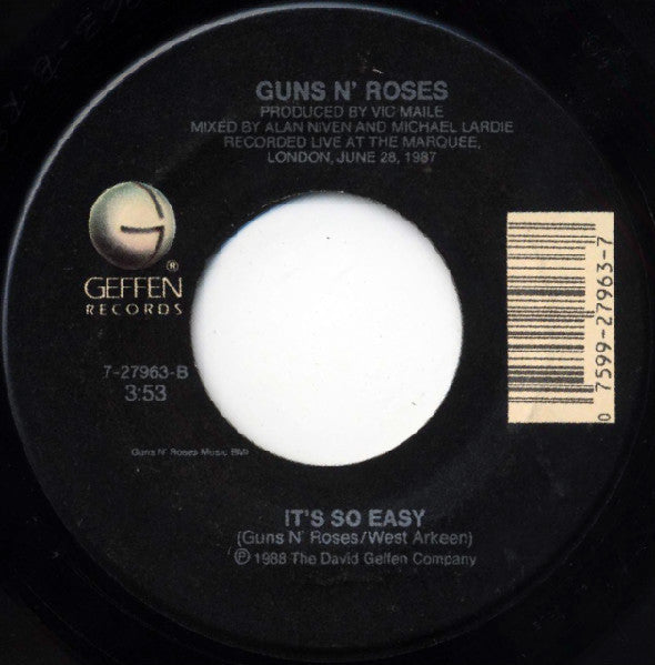 Guns N' Roses : Sweet Child O' Mine (7", Single)