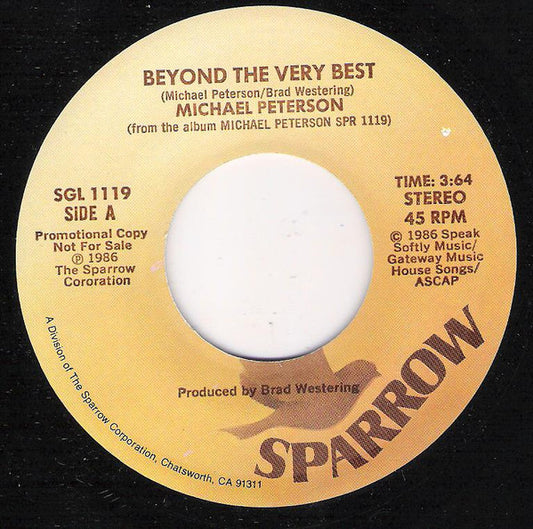 Michael Peterson : Beyond The Very Best (7", Promo)