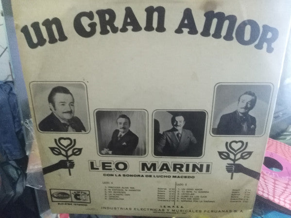 Leo Marini Con La Sonora De Lucho Macedo : Un Gran Amor (LP, Album)