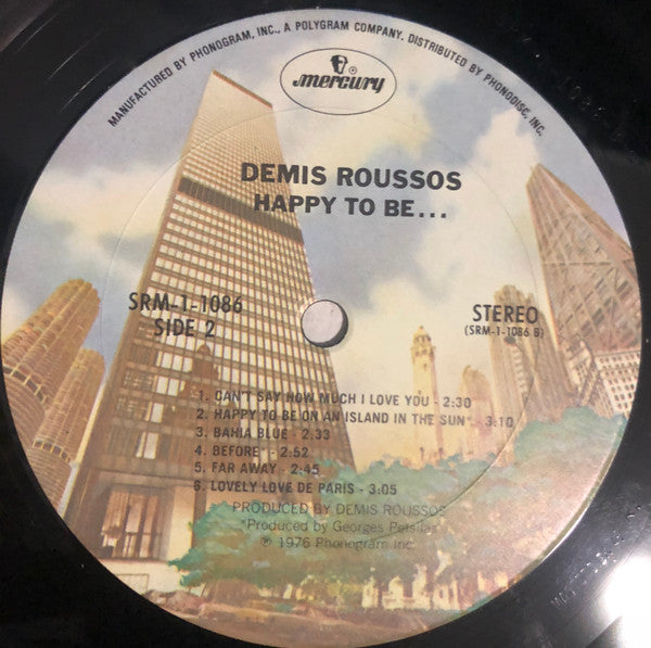 Demis Roussos : Happy To Be... (LP, Album, Gat)