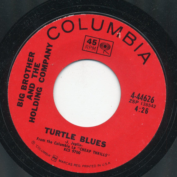 Big Brother And The Holding Company* : Piece Of My Heart / Turtle Blues (7", Single, Styrene, Ter)