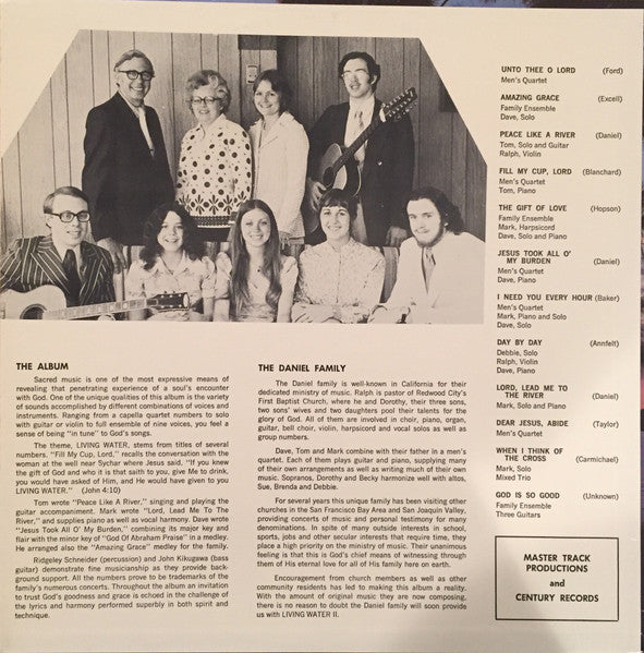 The Daniel Family : Living Water (LP)
