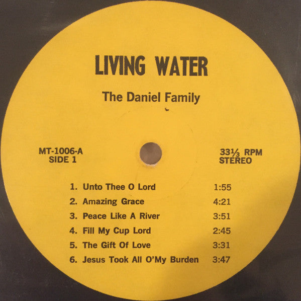 The Daniel Family : Living Water (LP)