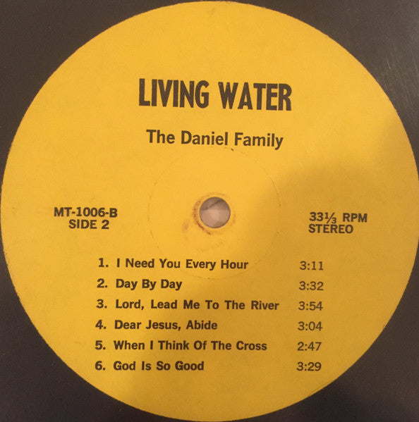 The Daniel Family : Living Water (LP)