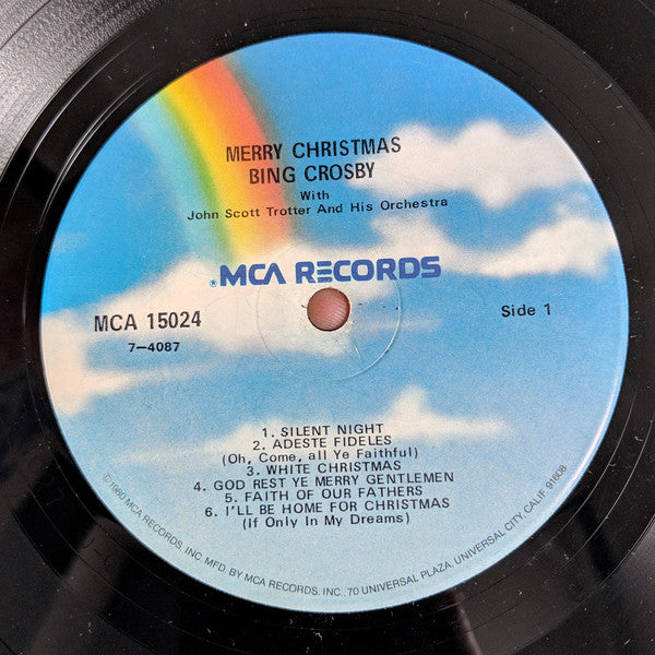 Bing Crosby : Merry Christmas (LP, Album, RE, Blu)