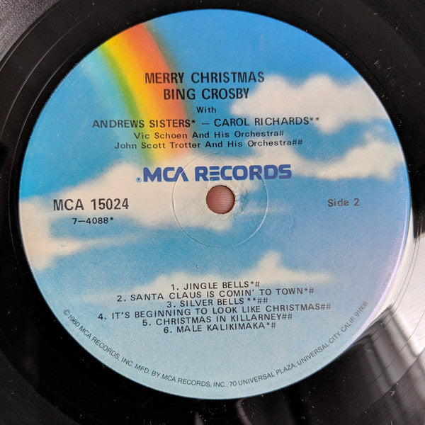 Bing Crosby : Merry Christmas (LP, Album, RE, Blu)