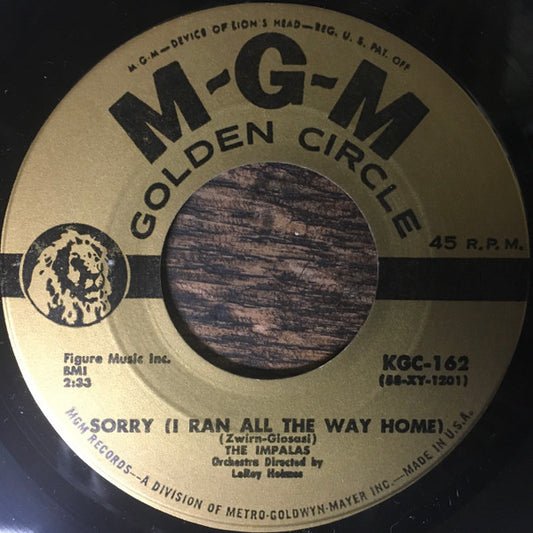 The Impalas : Sorry (I Ran All The Way Home) / Fool, Fool Fool (7", Single, RE)