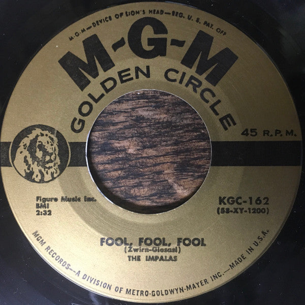 The Impalas : Sorry (I Ran All The Way Home) / Fool, Fool Fool (7", Single, RE)