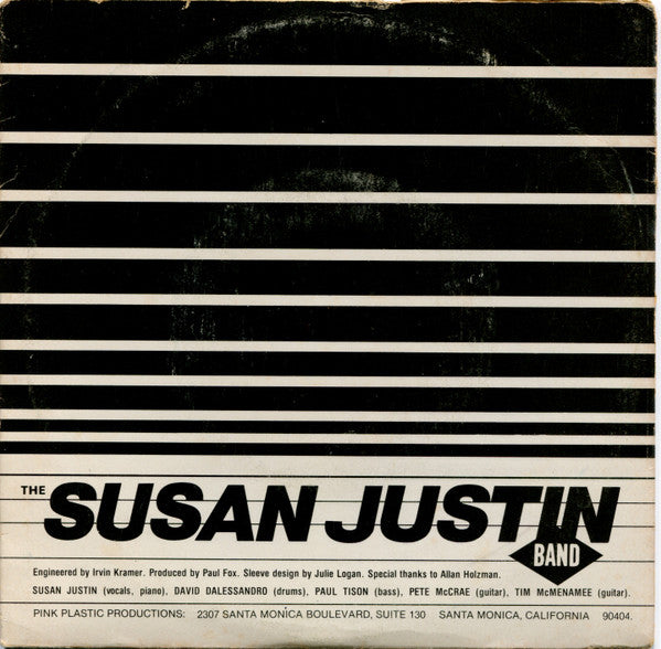 The Susan Justin Band : Lose My Mind (7")