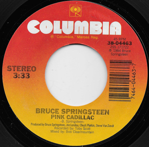 Bruce Springsteen : Dancing In The Dark  (7", Single, Styrene, Car)