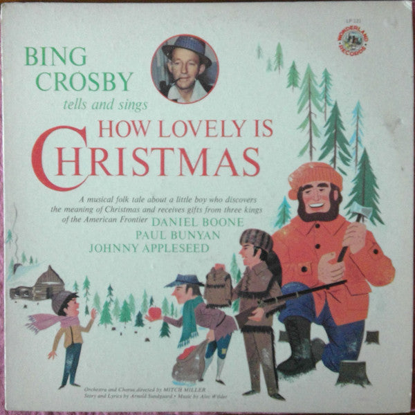 Bing Crosby, Mitch Miller : Bing Crosby Tells and Sings How Lovely is Christmas (LP, Album, RE)