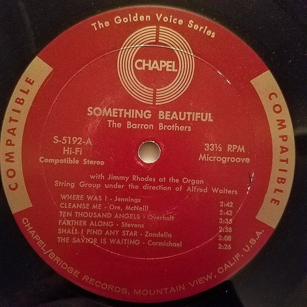Barron Brothers : Something Beautiful (LP, Album)