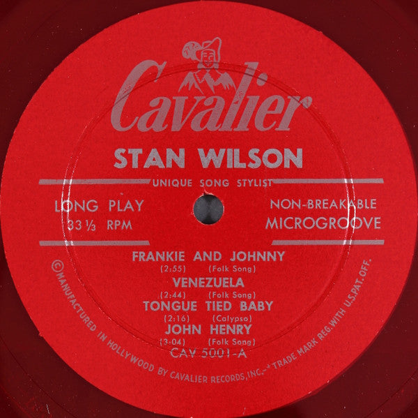 Stan Wilson : The Stan Wilson Story (10", Red)