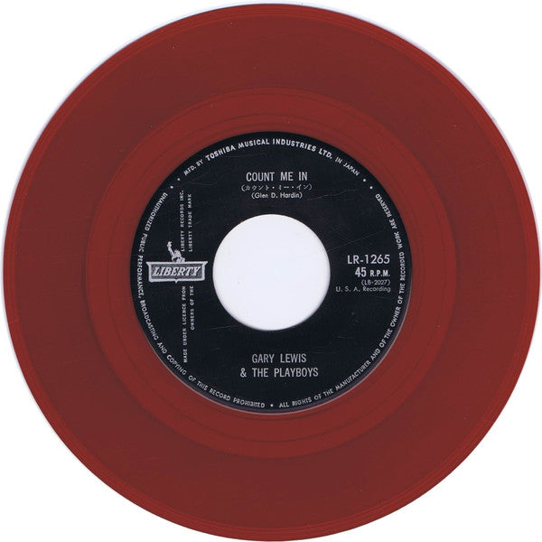 Gary Lewis And The Playboys* : Count Me In / Little Miss Go-Go (7", Red)