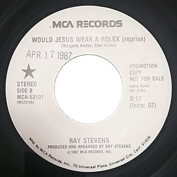 Ray Stevens : Would Jesus Wear A Rolex (7", Promo)